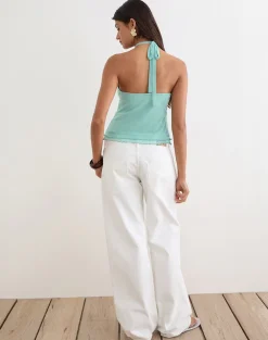 Aliraga Top in Mesh Aqua