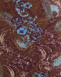 Alnaka Maxi Dress in Feathery Paisley Brown