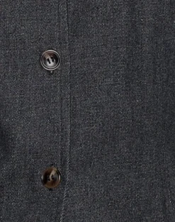 Anila Button Through Vest in Denim Indigo