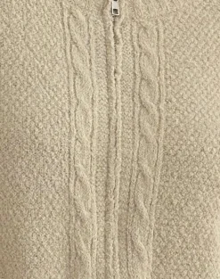 Anitra Cardigan in Cable Knit Beige