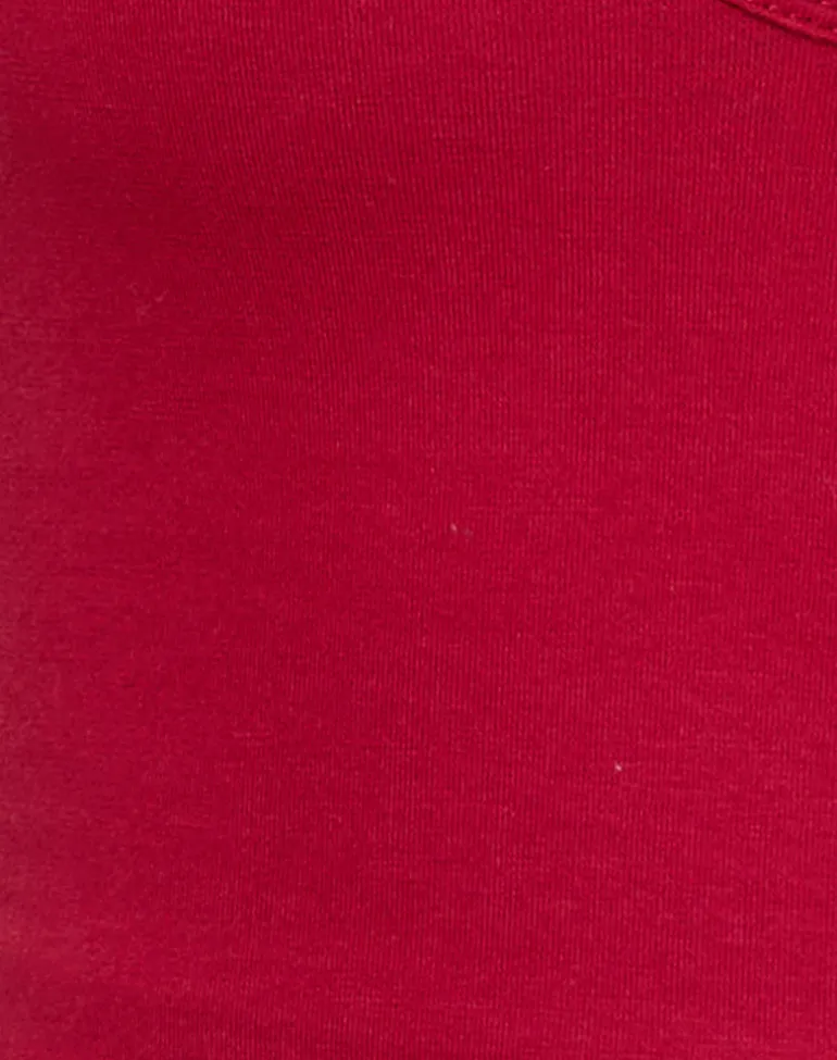 Arlet Plunge Bodysuit in Adrenaline Red