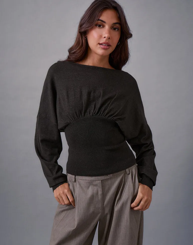 Arvel Jumper in Knit Charcoal