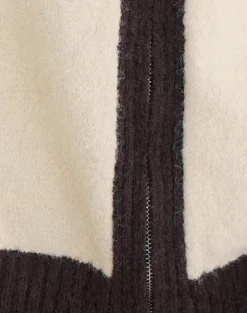 Asrar Jumper in Knit Cream and Brown