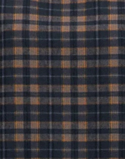 Asterin Mini Smock Dress in Navy Mustard Check