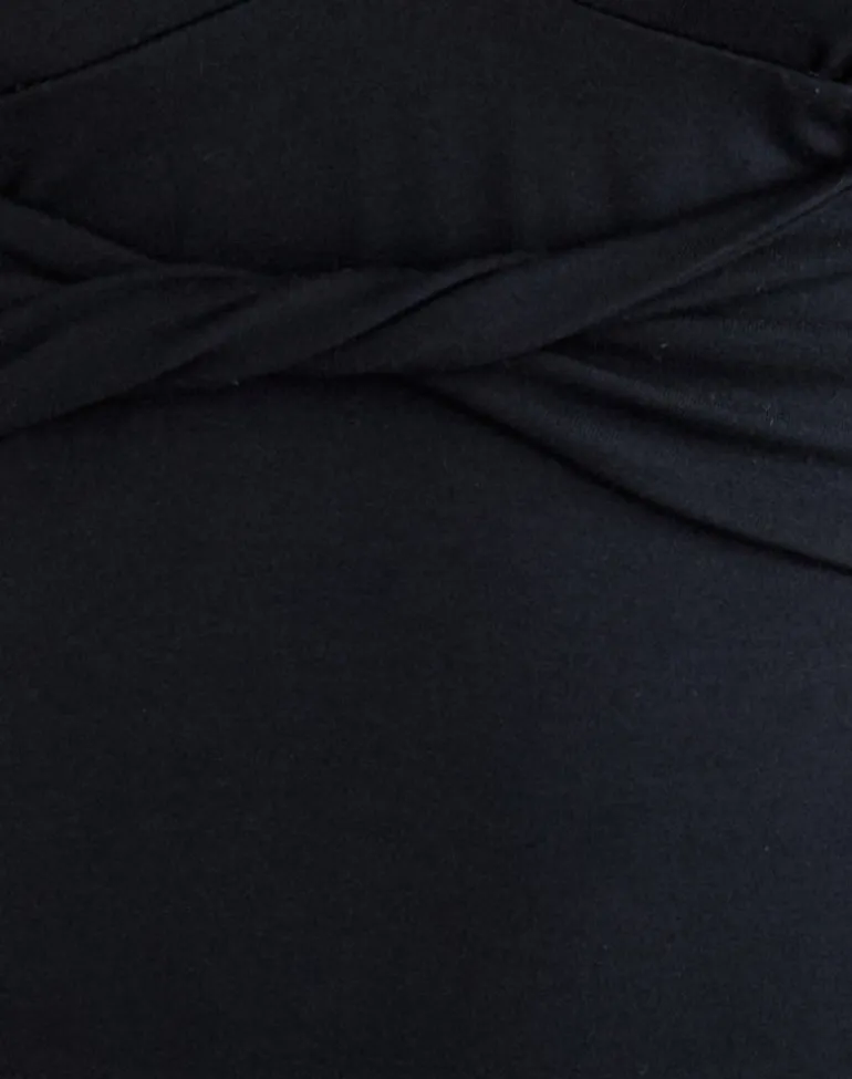 August Tank Top in Rayon Jersey Black