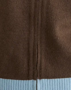 Ayamu Zip Jumper in Knit Brown