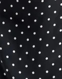 Ayana Backless Mini Dress in Polka Black