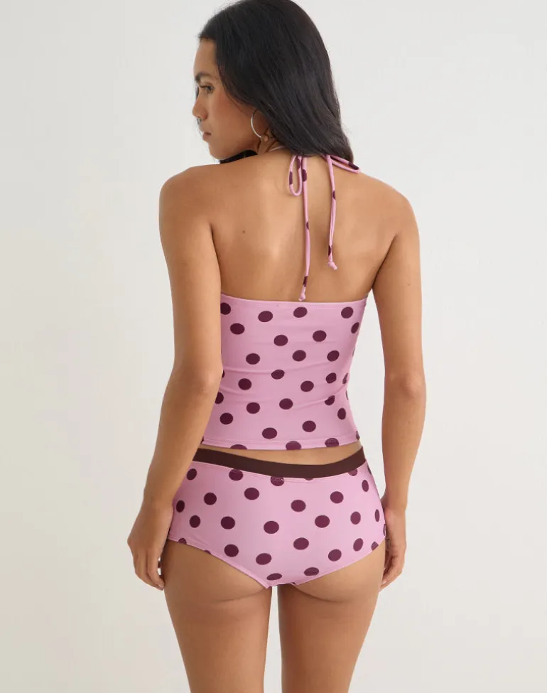 Baela Tankini in Pink with Irregular Polka