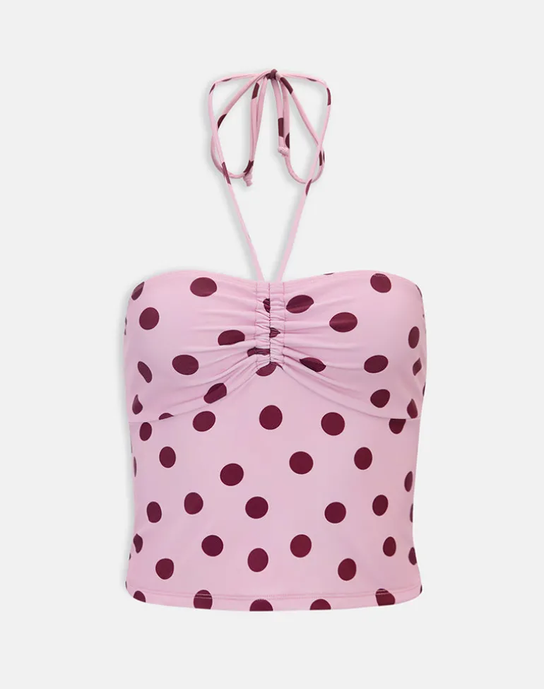 Baela Tankini in Pink with Irregular Polka