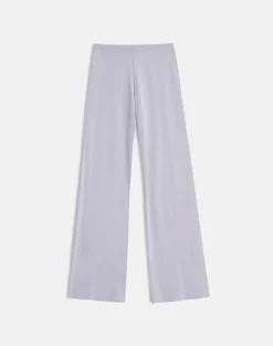 Baku Wide Leg Trouser in Rayon Jersey Lilac Grey