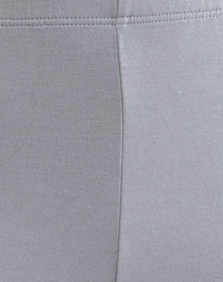 Baku Wide Leg Trouser in Rayon Jersey Lilac Grey