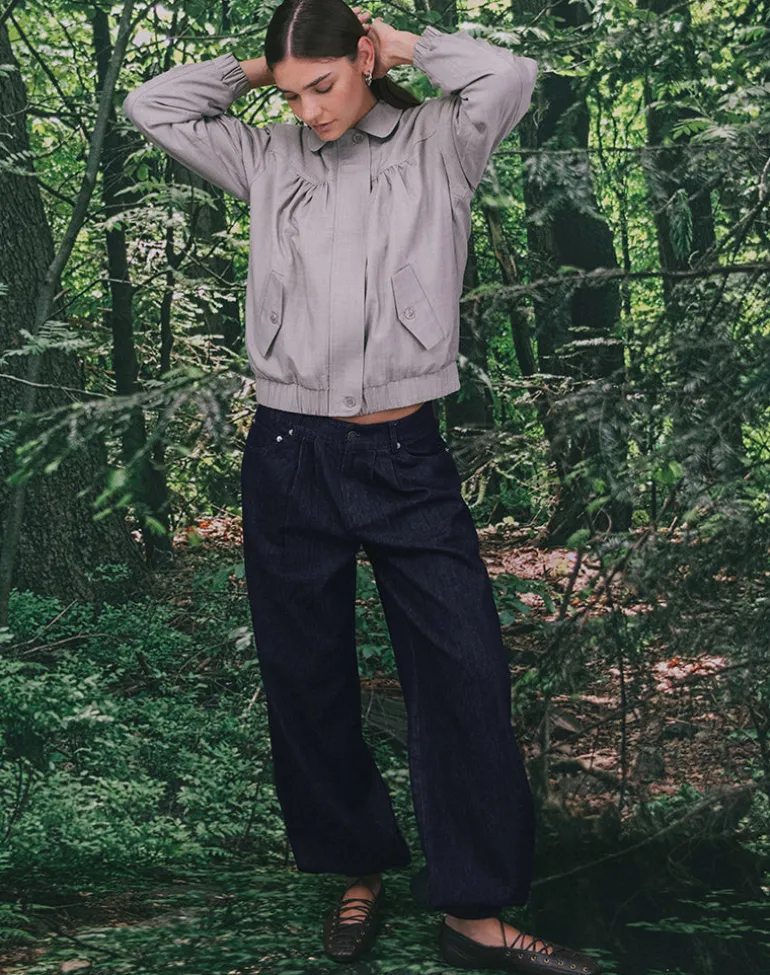 Banaran Balloon Trouser in Chambray Indigo