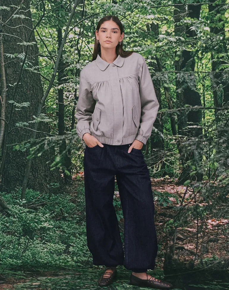 Banaran Balloon Trouser in Chambray Indigo