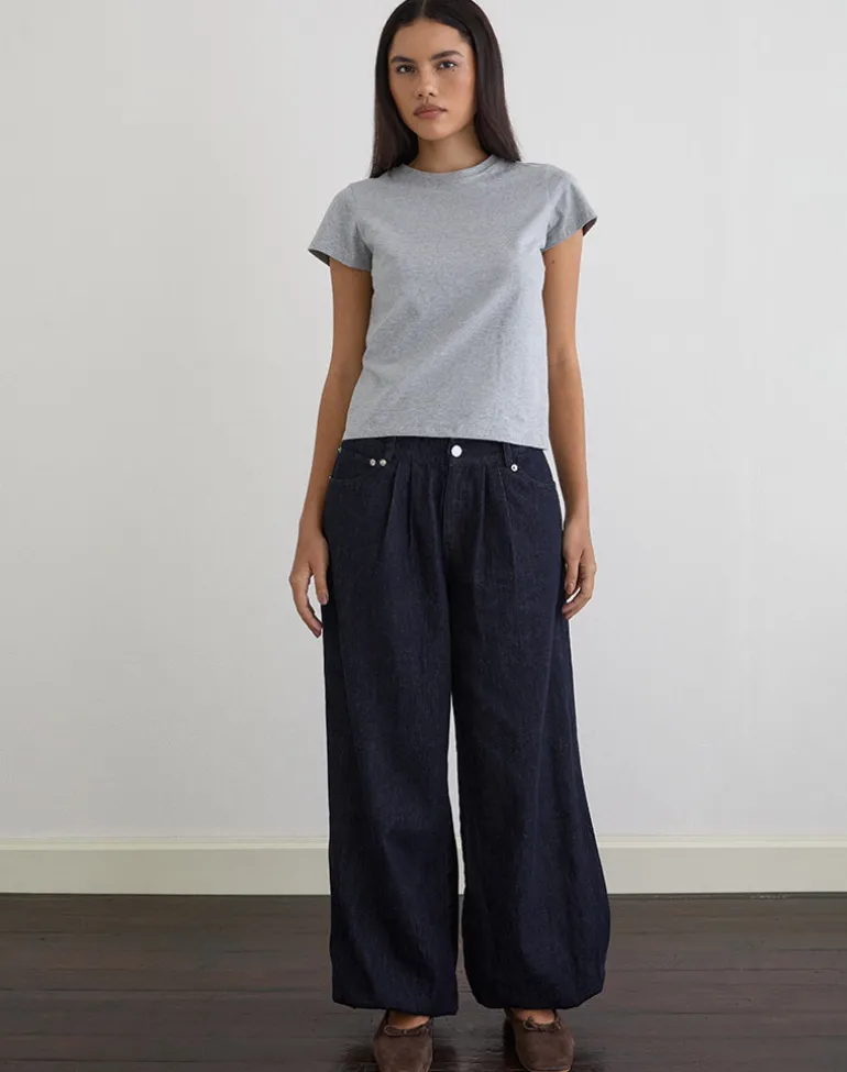 Banaran Balloon Trouser in Chambray Indigo