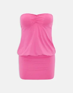 Belena Mini Dress in Jersey Deep Pink