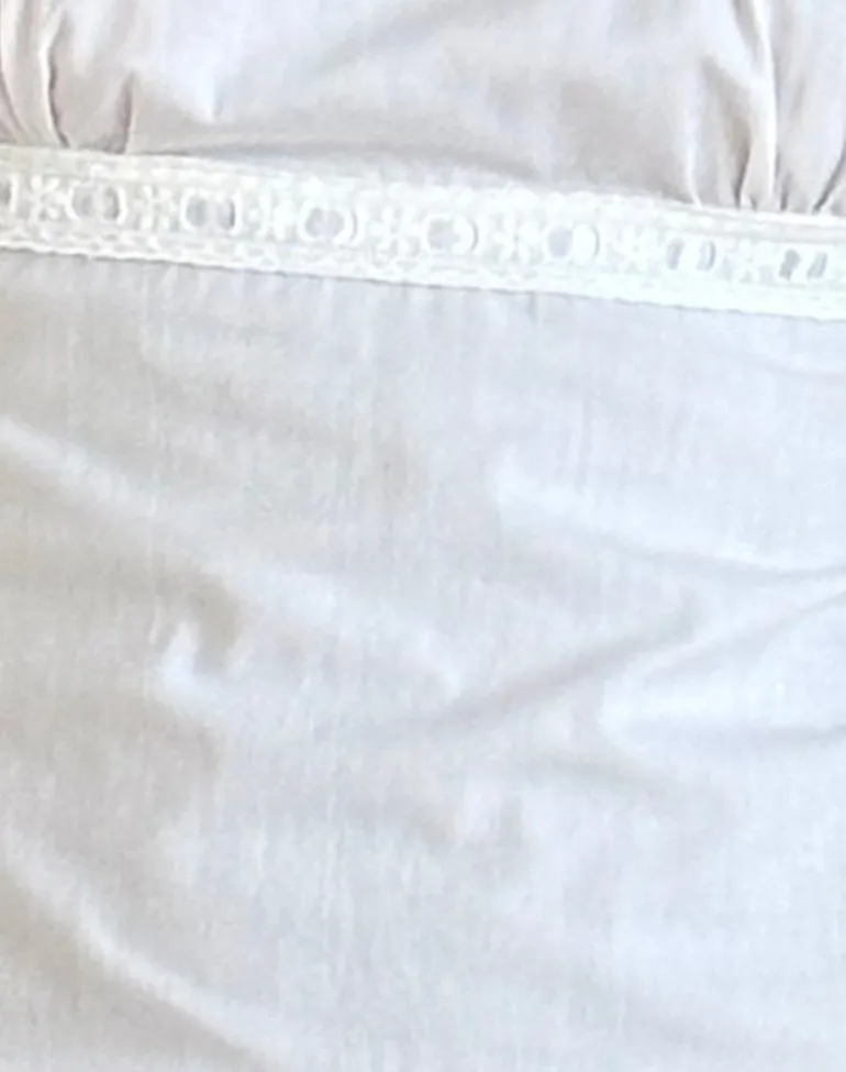 Bella Mini Tea Dress in Poplin White