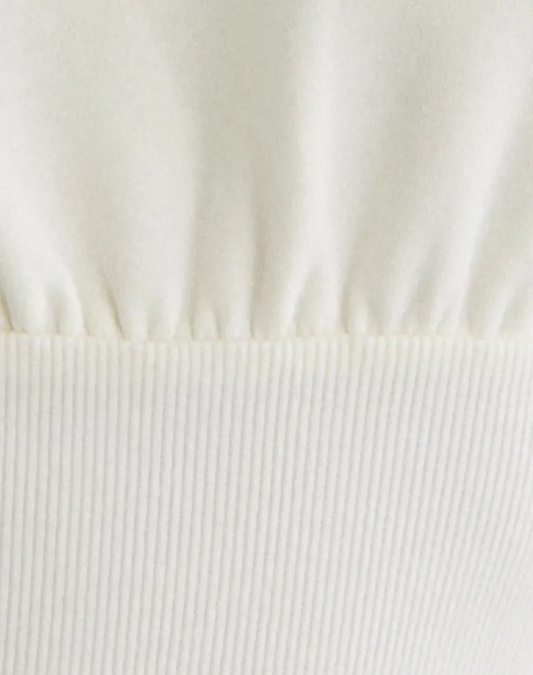 Bigail V Neck Jumper in Winter White