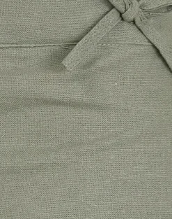 Blazy Tie Short in Linen Slate Green