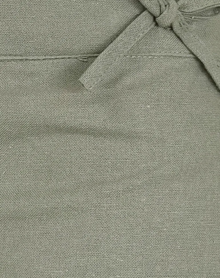 Blazy Tie Short in Linen Slate Green