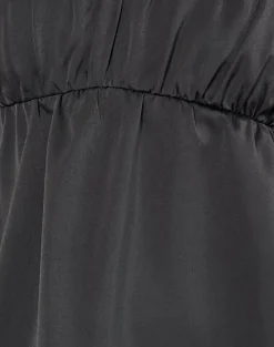 Camden Longline Cami Top in Satin Black