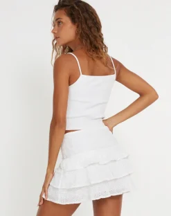 Camigo Mini Skirt in White