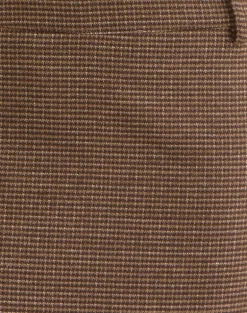 Carlin Mini Skirt in Tailoring Brown Houndstooth