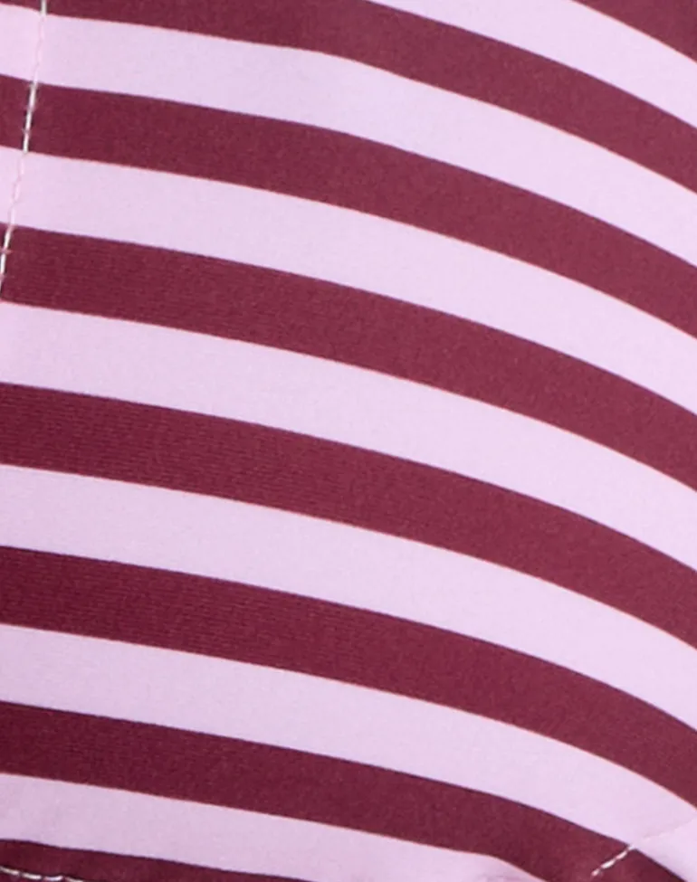 Cerry Bikini Top in Vivid Lines Purple and Pink