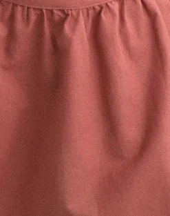 Chessy Mini Skirt in Linen Tuscan Red