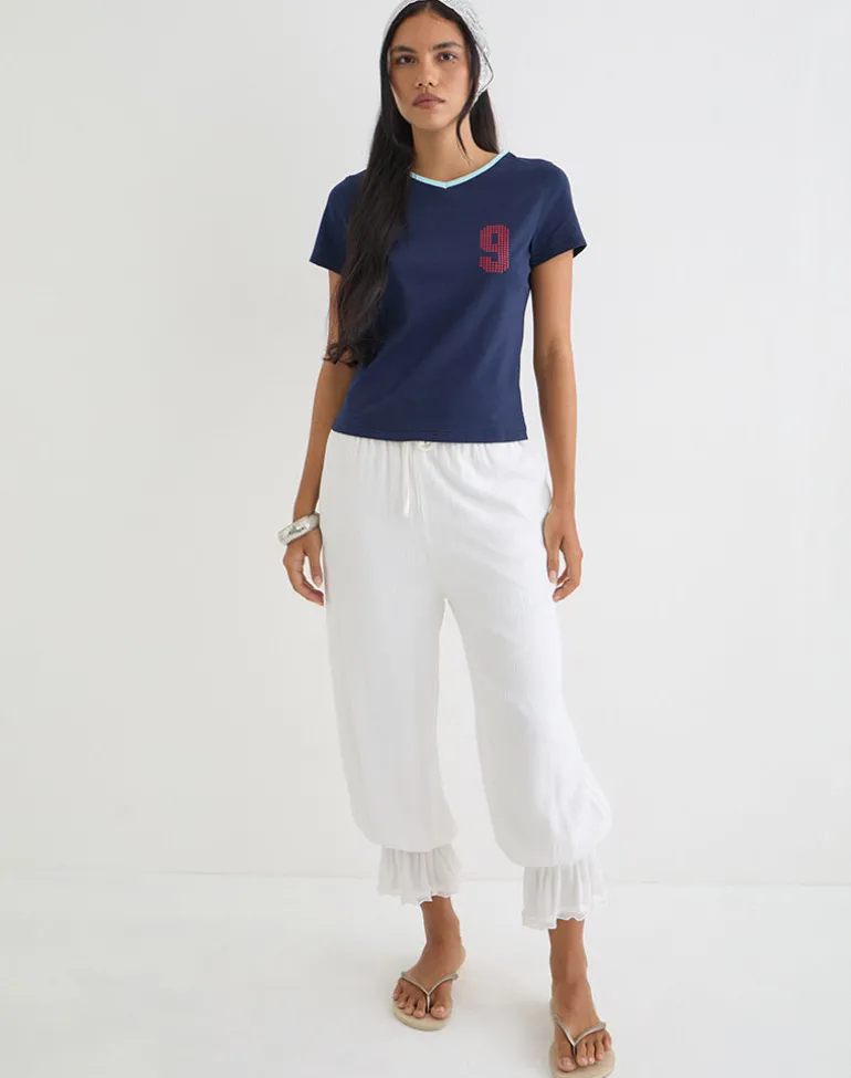 Cima Tee in Nine Stellar Navy