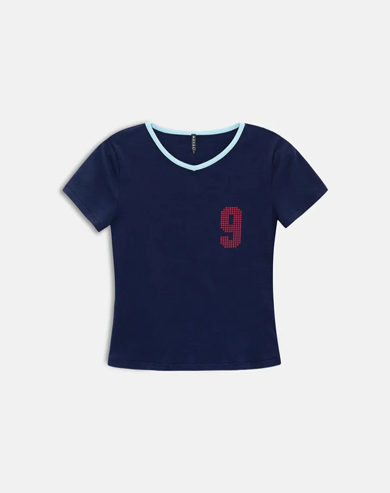 Cima Tee in Nine Stellar Navy