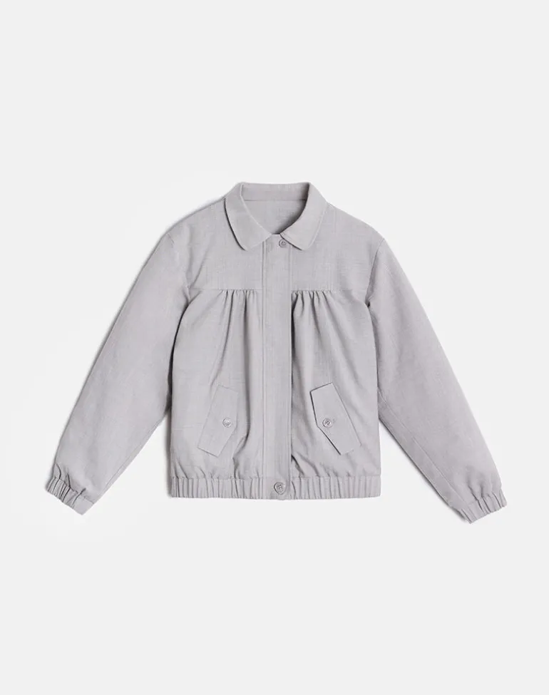 Cindari Collared Jacket in Grey