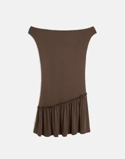 Ciro Mini Dress in Chocolate