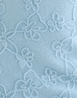 Codami Halterneck Mini Dress in Sequin Knit Pastel Blue