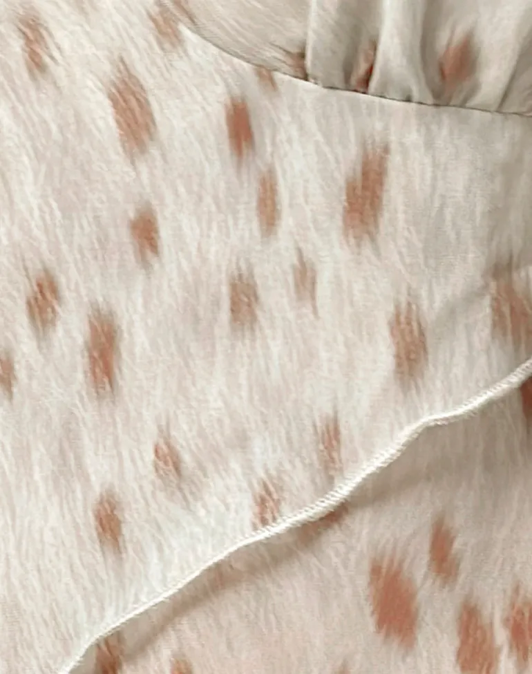 Cojira Top With Scarf in Bambi Ivory