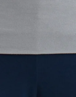 Coreta Foldover Trouser in Navy Grey Combination