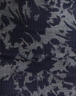 Corla Mini Dress in Check Floral Blue