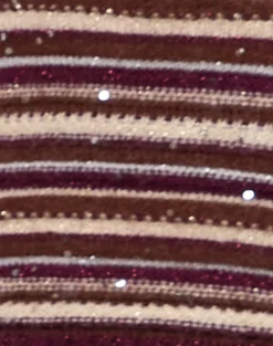Cosya Top in Shimmer Stripe Knit Rust