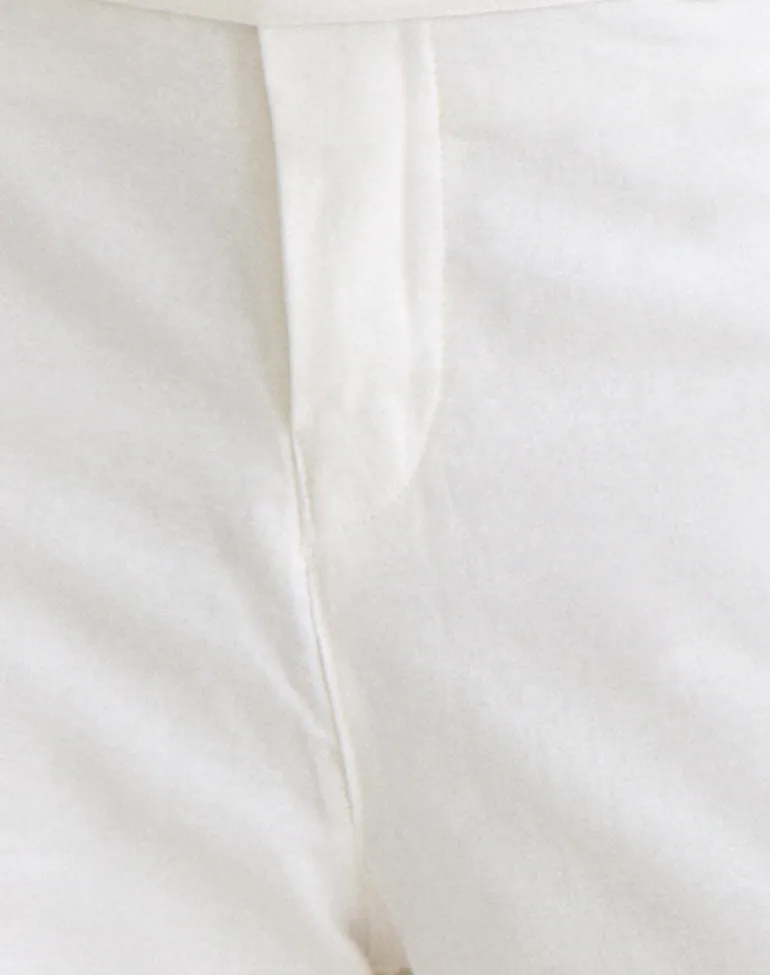 Curisa Trouser with Side Tie in Ivory
