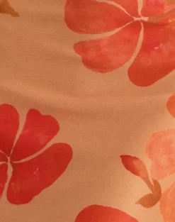 Dalesio Maxi Dress in Watercolour Hibiscus Orange