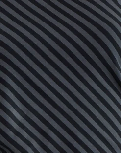 Danama One Shoulder Top in Oblique Stripe Ocean Storm