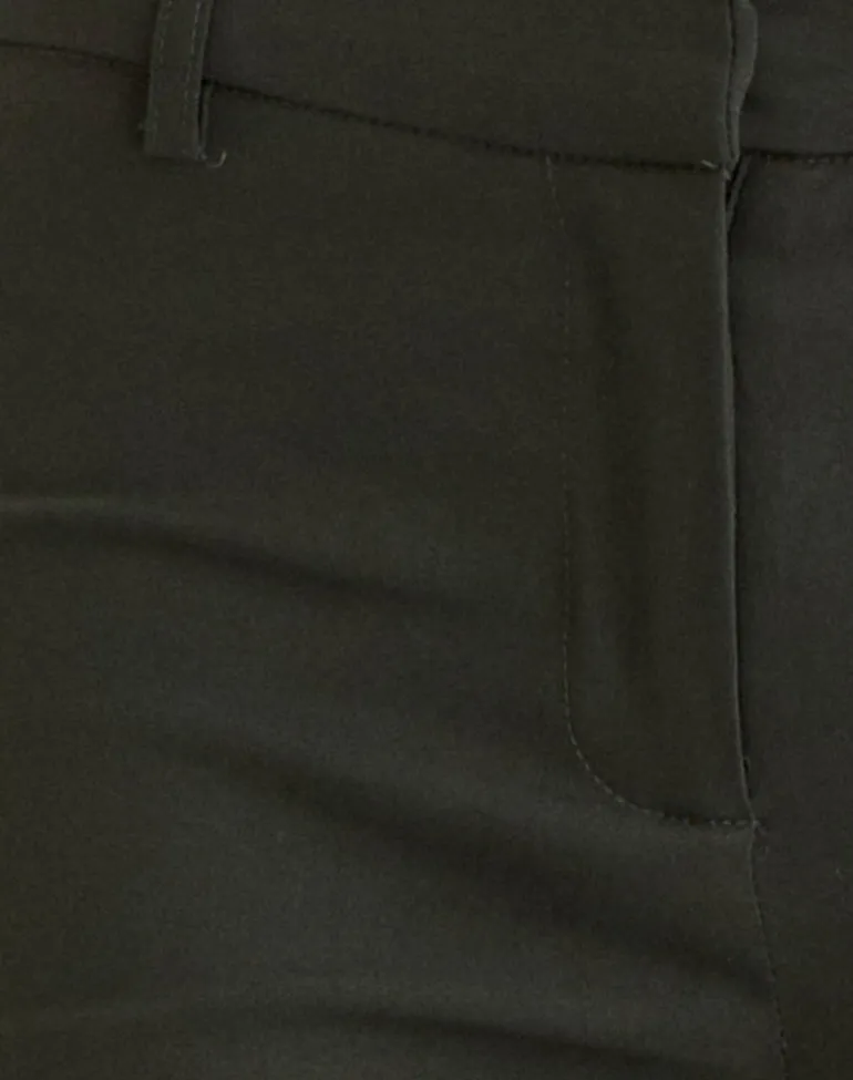Darias Low Rise Flare Trouser in Dark Khaki