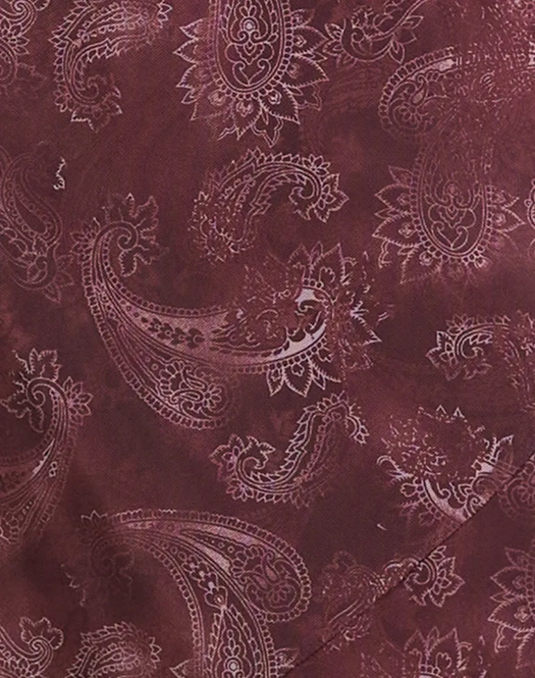 Datari Maxi Dress in Mesh Tonal Paisley Plum