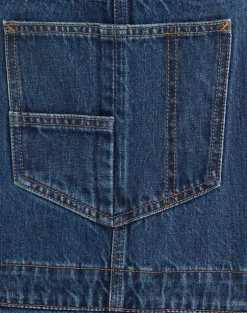 Denim Dungaree in Mid Blue Tint