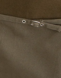 Desau Mini Skirt in Twill Khaki