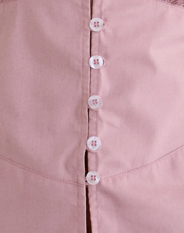 Devlon Blouse in Dusty Rose