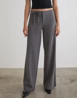 Diomira Trouser in Grey with Tie
