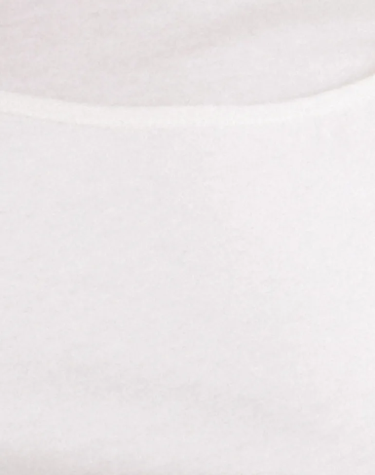 Dolman Tee in Tissue Jersey Off White