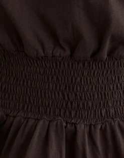 Domani Off the Shoulder Top in Chocolate