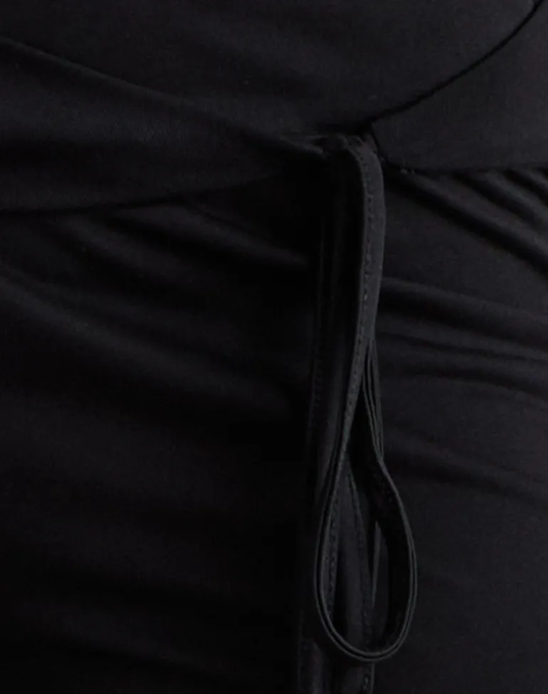 Donata Trouser in Black with Belt