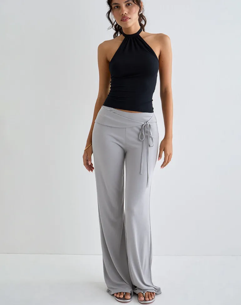 Donata Trouser in Grey with Belt